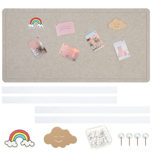 Felt Board For Wall Foldable Felt Bulletin Board Decorative Pin Board Memo Board Office Board Photo Board For Wall With Pushpins