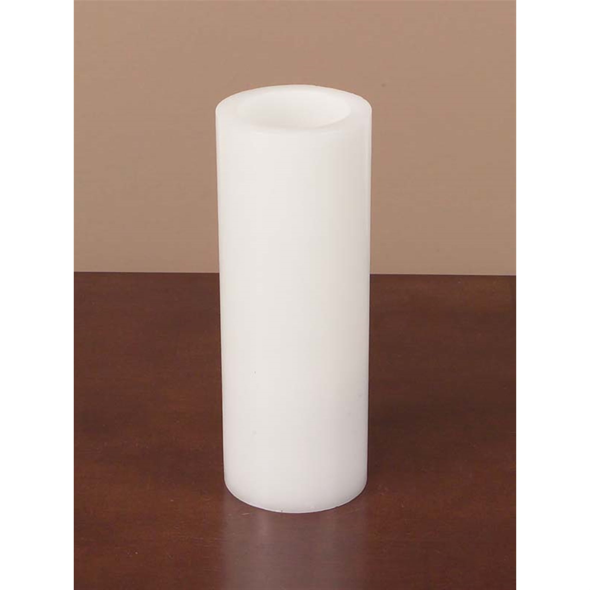 LED Wax Pillar Candle (Set of 4) 3"Dx8"H Wax/Plastic - 2 C Batteries Not Incld