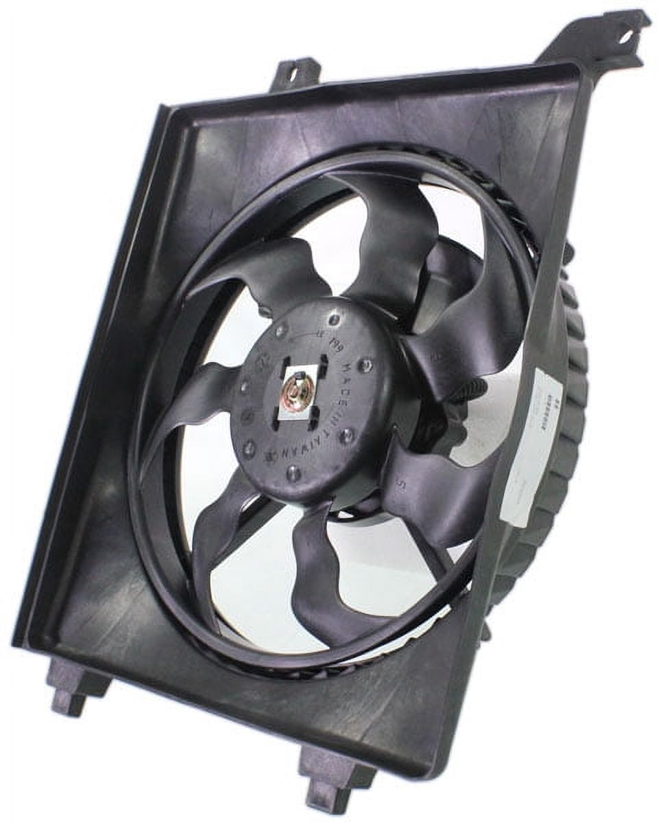 Replacement REPH190907 Cooling Fan Assembly Compatible with 2006-2011 Hyundai Accent A/C Condenser