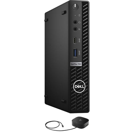 Dell OptiPlex 7080 XE Micro Home/Business Mini Desktop (Intel i5-10500T 6-Core  Intel UHD  32GB RAM  2x512GB PCIe SSD RAID 1 (512GB)  Win 10 Pro) with G2 Universal Dock