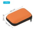 thumbnail image 2 of Unique Bargains Dart Case, 2 Pack EVA Darts Carrying Storage with Mesh Pockets, Orange, 2 of 5