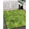 thumbnail image 3 of Ahgly Company Machine Washable Indoor Rectangle Transitional Pistachio Green Area Rugs, 7' x 9', 3 of 7