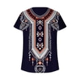 thumbnail image 3 of Itsame Short Shirt Sleeved Tops for Womens T-Shirt Printed V-neck Blouses Black Size S, 3 of 5