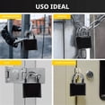 thumbnail image 4 of Black combination lock, 4-digit padlock, used for storage of sports lockers, fences, toolboxes, boxes and buckle cabinets in school gymnasiums (1 pack)., 4 of 5