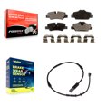 thumbnail image 1 of Positive Plus Rear Semi-Metallic Disc Brake Pads and Wear Sensors Kit for Car Mini Cooper KPW-100980, 1 of 8