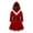 Red, variant on inhzoy Kids Girls Christmas Long Sleeve Hoodie Dress Princess Santa Claus Fancy Dress-Up Red 14
