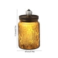 thumbnail image 3 of Colored Vintage Glass Jar,Embossed Kitchen Canister with Pumpkin Knob Lid for Sugar,Coffee,Candy,Grain Storage,Textured Glass Airtight Food Storage Container,Yellow, 3 of 7
