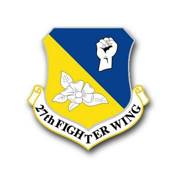 3.8 Inch Air Force 27th Fighter Wing Vinyl Transfer Decal