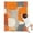 Orange and Grey, variant on Blue Pioneer Flower and Bird Blanket,Comfortable Soft Flannel Throw Blanket,All Season,Warm Lightweight Blankets for Sofa Bed Couch Living Room Chair,50"x60"(130x150cm)