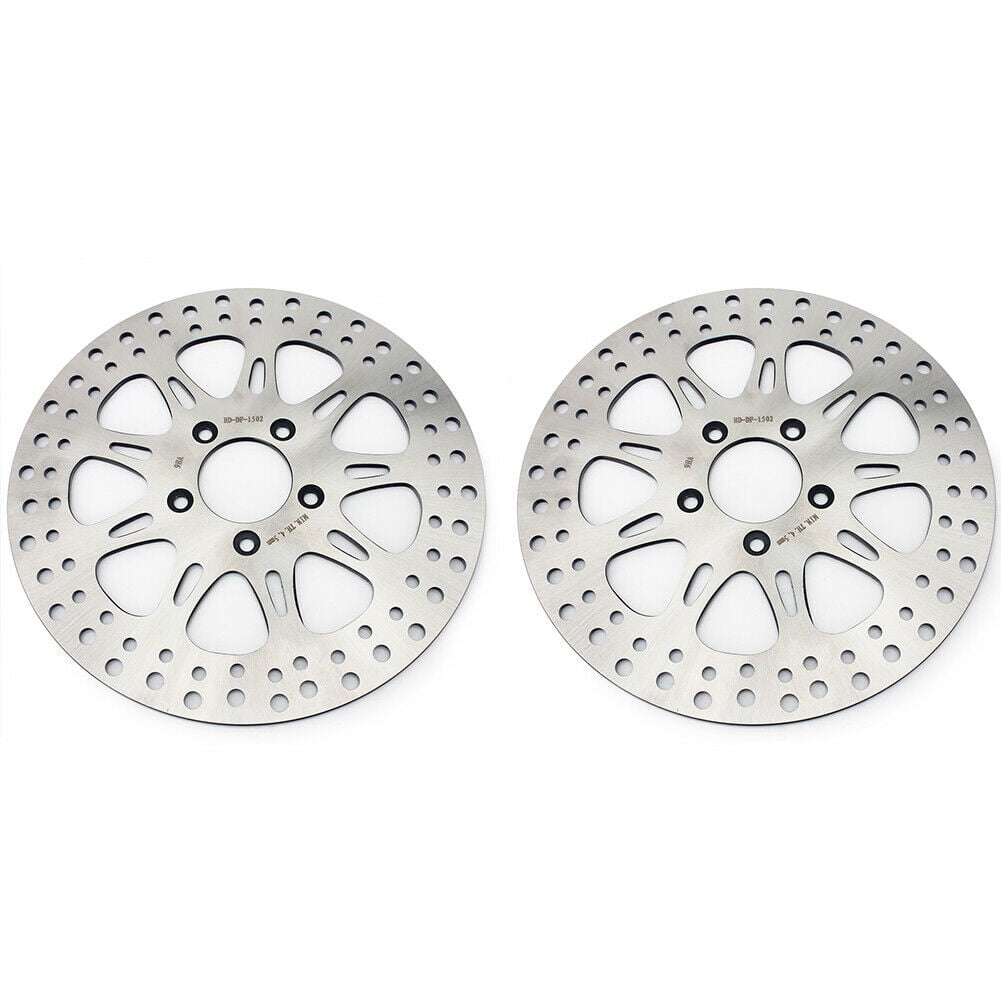 Floating Brake Disc Rotors Set - Black, Front & Rear For Suzuki GSXR 600/750 2006-07 & GSXR 1000 2005-08