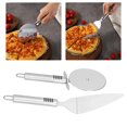 thumbnail image 4 of Pizza Slicer, Multifunctional 2Pcs Pizza Server Set Pizza Shovel  For Dough  For Pizza For Pies For Waffles, 4 of 8