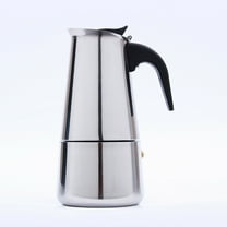 DENEST Stainless Moka Coffee Maker Pot with Electric Stove 6Cup（300ml）