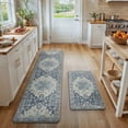 thumbnail image 2 of KUETH Kitchen Mats for Floor, Kitchen Rug with Anti Fatigue, Non Slip Washable Kitchen Rug, Set of 2 Kitchen Mat 17"x59"+17"x30", Runner Rug with Waterproof for Bathroon and Bedroom, 2 of 8