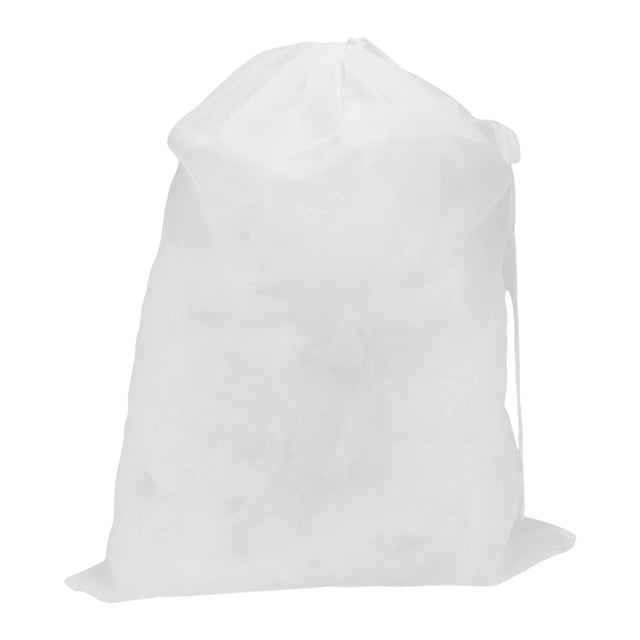 1 Pc Bolsa de Lavandería con Cuerda y Asa Única para el Cuarto de Lavandería 39.37"x29.92" 210L Blanca