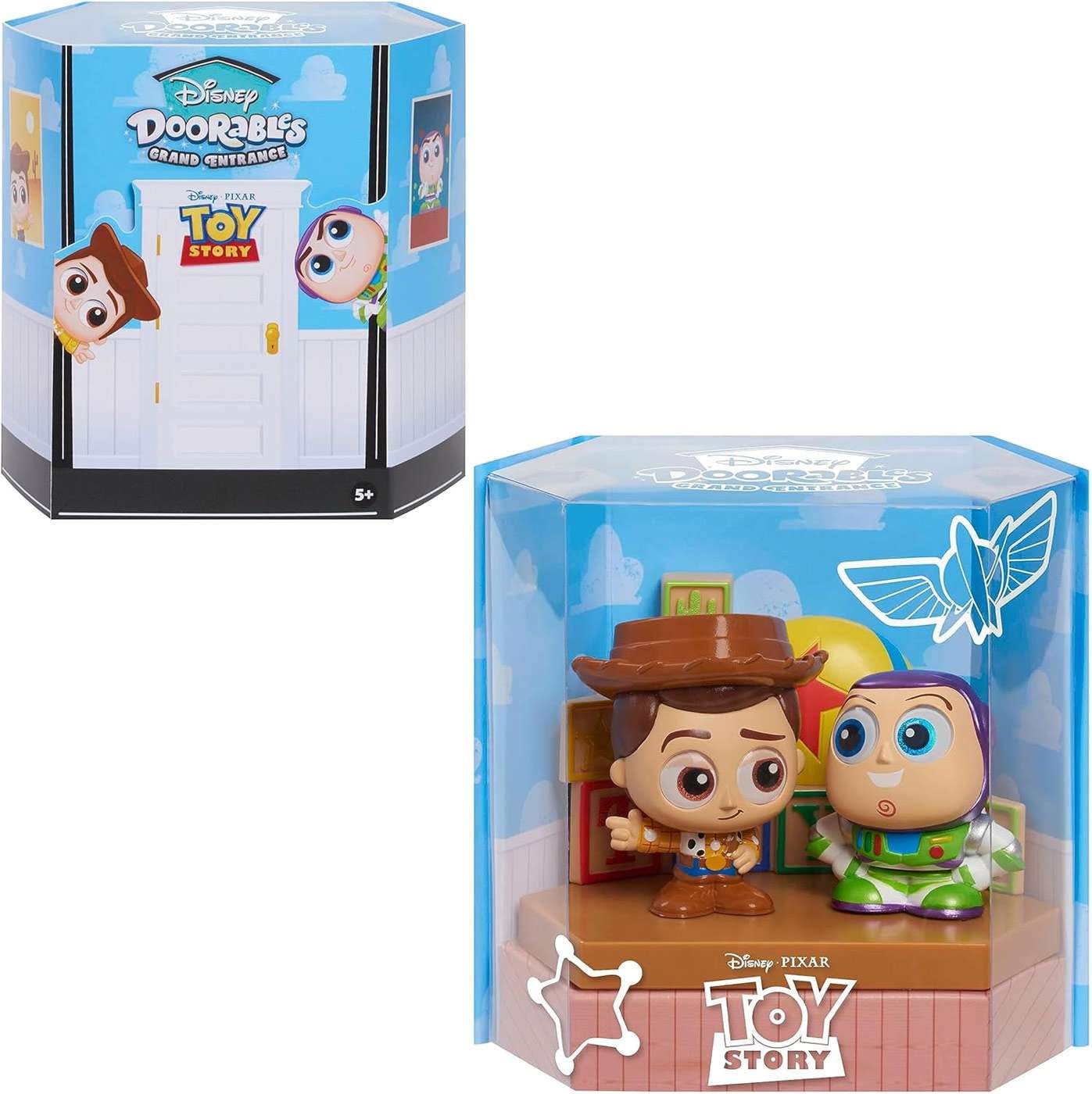 NEW Disney Doorables Grand Entrance Pixar TOY STORY Buzz & Woody 3" Figure Set