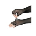 thumbnail image 4 of INSPIRE CHIC Women's Fishnet Glove Elastic Elbow Length Half Finger Mesh Gloves One Size Black, 4 of 7