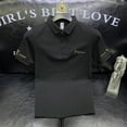 thumbnail image 2 of Camiseta con cuello para hombre, camiseta con alfabeto, camisetas negras para hombre, polos bordados, ropa para hombre, ropa cómoda y barata, normal, 2 of 5