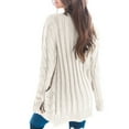 thumbnail image 5 of Casual Cardigan For Women Solid Color Twist Button Cardigan Sweater, 5 of 5