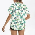 thumbnail image 4 of Weiqiqre Women's Tops Summer Beach Shirt Tropical Shirts Womens Hawaii Button Down Short Sleeve Blouses Button Up Tops, 4 of 5