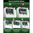 thumbnail image 6 of Rechargeable Battery Pack for Xbox with Charger, 4*6240mWh Charging Rechargeable Battery Packs for Xbox Controller Batteries for Xbox one/Xbox One S/Xbox X/Xbox Elite/Xbox Series X|S, 6 of 8