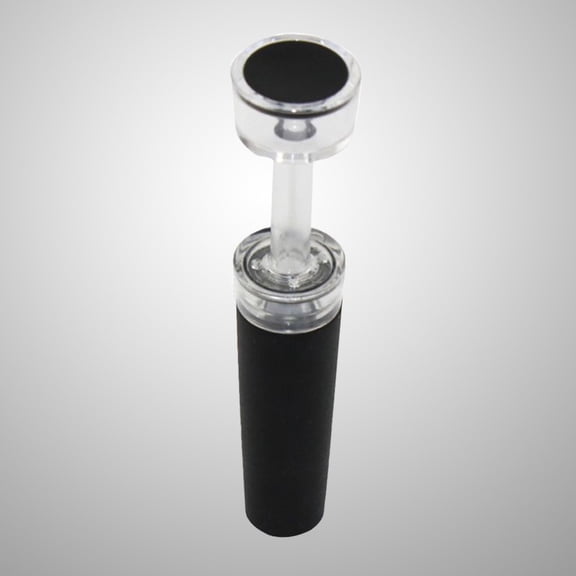 WHAMVOX Vacuum Wine Stopper for Sealing Wine Bottles Reusable Black Silicone Saver Cap Fits Standard Size