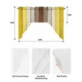 thumbnail image 6 of Yellow Brown Kitchen Curtains Swag Valance for Windows/Bathroom/Cafe, Farmhouse Wood Grain Vintage Striped Rod Pocket Drape Panel Swag Curtains Valance for Bedroom/Living Room 56"x36", 6 of 6