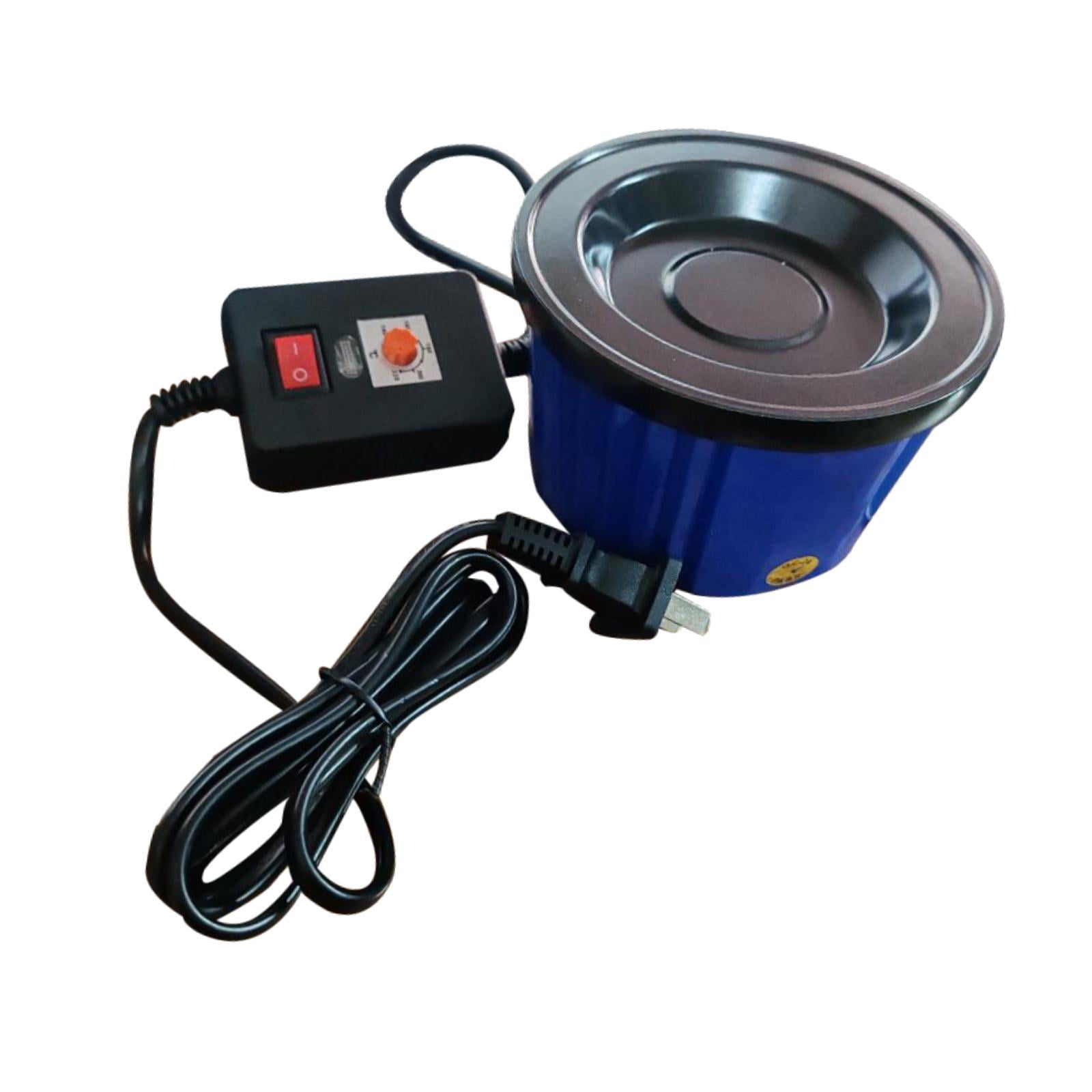 S SERENABLE Hot Melt Glue Pot Adjustable Temperature 284-428 degreeF 100W Fits Sticks and Pellets 80ml Small Glue Pot Electric for Crafting DIY