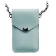 thumbnail image 2 of Bolso bandolera Mujer Bolso bandolera Cadena de piel sintética Pantalla táctil Bolsa de almacenamiento para teléfono, Gris azul Advancent AP000967-04, 2 of 7