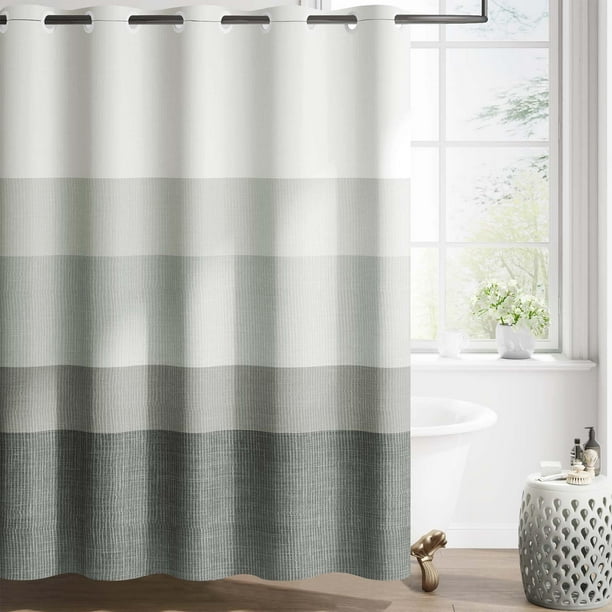 Cortina de Ducha Jinchan Ombre Nube Gris Impermeable 180x180cm