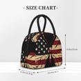 thumbnail image 2 of Salouo Patriotic USA Butterfly Art for Insulated Lunch Bag for Women/Men - Leakproof Cooler Tote Bag Organizer - Reusable Lunch Box for Office Picnic Hiking Beach-One Size, 2 of 6