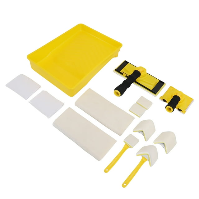 Kit De Herramientas De Pintura Con De Rotación De 360, Herramienta De Pintura De Bordes De Alta Eficiencia Para Paredes, Techos, Esquinas
