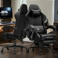 thumbnail image 2 of GTPLAYER Ergonomic Gaming Chair with Footrest and Lumber Support for Adults, Black, 2 of 9