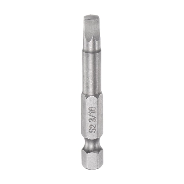 3/16" Hexagonal Destornillador Taladro SAE 1/4" Hexagonal Vástago 2" Longitud Magnético S2 Acero Potencia Perforación taladros