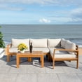 thumbnail image 4 of Safavieh  Outdoor Endelia Outdoor Living Set Natural / Light Grey, 4 of 5