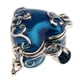 thumbnail image 5 of Collar con colgante de urna de recuerdo con esmalte abierto para cremación y corazón esmaltado. Azul, 5 of 9