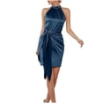 thumbnail image 2 of LOVZFMLL Robes Robe à Bretelles en Patchwork Ajouré pour Femmes, 2 of 6