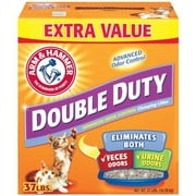 Arm & Hammer Double-Duty Advanced Odor Control Clumping Cat Litter, 37 Lb