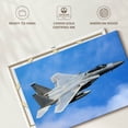 thumbnail image 6 of Elephant Stock F-15 Military Aircraft Wall Art - Horizontal Canvas Wall Art - Living Room Wall Decor - Military Canvas - Blue And Gray Decor - 30" x 20", 6 of 8
