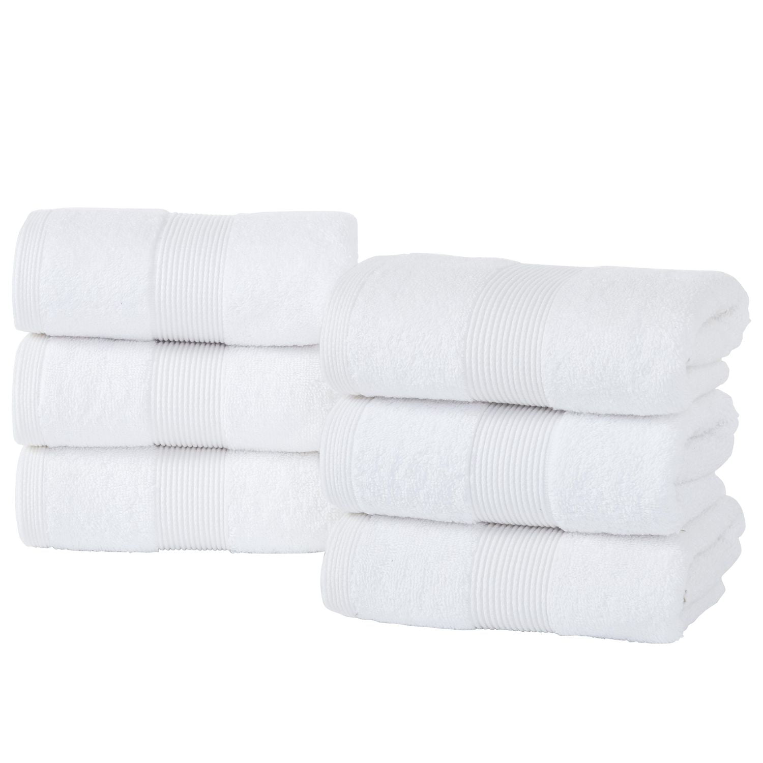 Essuie-mains Fabstyles super doux et absorbants, essuie-mains de luxe pour spa, maison et hôtel, essuie-mains à séchage rapide, lot de 6, 16 x 28 pouces