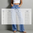 thumbnail image 3 of TRUNZI Women's Straight Leg Jeans High Rise Waist Button Fly Casual Daily Comfy Loose Denim Pants with Pockets,Blue,Size 2XS-3XL, 3 of 7