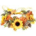 thumbnail image 1 of wonima11 Sunflower Halo Wedding Crown Flower Girls Headband Birthday Party Headpiece FL-18, 1 of 1