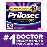 Prilosec OTC Heartburn Relief, Omeprazole over-the-Counter Medicine, Acid Reducer Tablets, 42 Ct