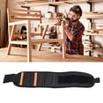thumbnail image 4 of TFixol Bracelet Magnétique Robuste pour Électriciens et Charpentiers - Design Magnétique Multi-Rangée, Polyester Durable, Porte-Ongles et Vis, Orange, 4 of 6