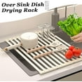 thumbnail image 2 of Over The Counter Dish Drying Rack, Drain Rack, Sink Organizer Rack for Kitchen, Stainless Steel Dish Rack, Durable and Heat Resistant Cooling Rack 18.9L x 13.7" W, 2 of 8