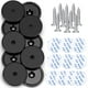 thumbnail image 2 of 10 imanes de neodimio con orificio avellanado, 110 libras, imán resistente de tierras raras, base redonda, imán fuerte con tornillos y cintas adhesivas para gabinete, pizarra, refrigerador, 2 of 10