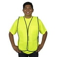 thumbnail image 3 of 10-Pack of Cordova V101 General Purpose, Type O, Non-Rated, Lime Mesh Vest, Hook & Loop Closure, No Reflective Tape, One Size Fits Most, 3 of 5