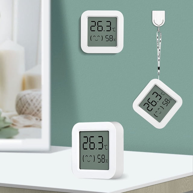 Hygromètre WiFi, Capteur de Température et d'Humidité à Distance Haute Précision Moniteur en Temps Réel Indicateur de Confort Intuitif Intelligent pour la Maison