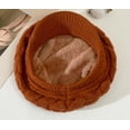 thumbnail image 3 of YooGuoGuo Women Winter Warm Knit Hat Wool Snow Ski Caps with Visor, 3 of 7