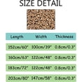 thumbnail image 3 of GZHJMY Soft Rug Large Area Rugs, Brown Love Hearts Comfortable Indoor Carpet, Baby Play Mat for Living Room Bedroom Nursery Decor Floor Mat 72x48inch Carpet Runner, 3 of 6