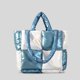 thumbnail image 2 of Bolso de hombro acolchado a cuadros para mujer, bolsa de mano de nailon, informal, de invierno, 2023 xuanjing unisex, 2 of 2
